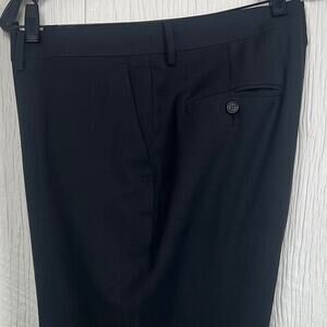 Haggar premium comfort dress pants men’s 40x30 Straight fit flat front charcoal